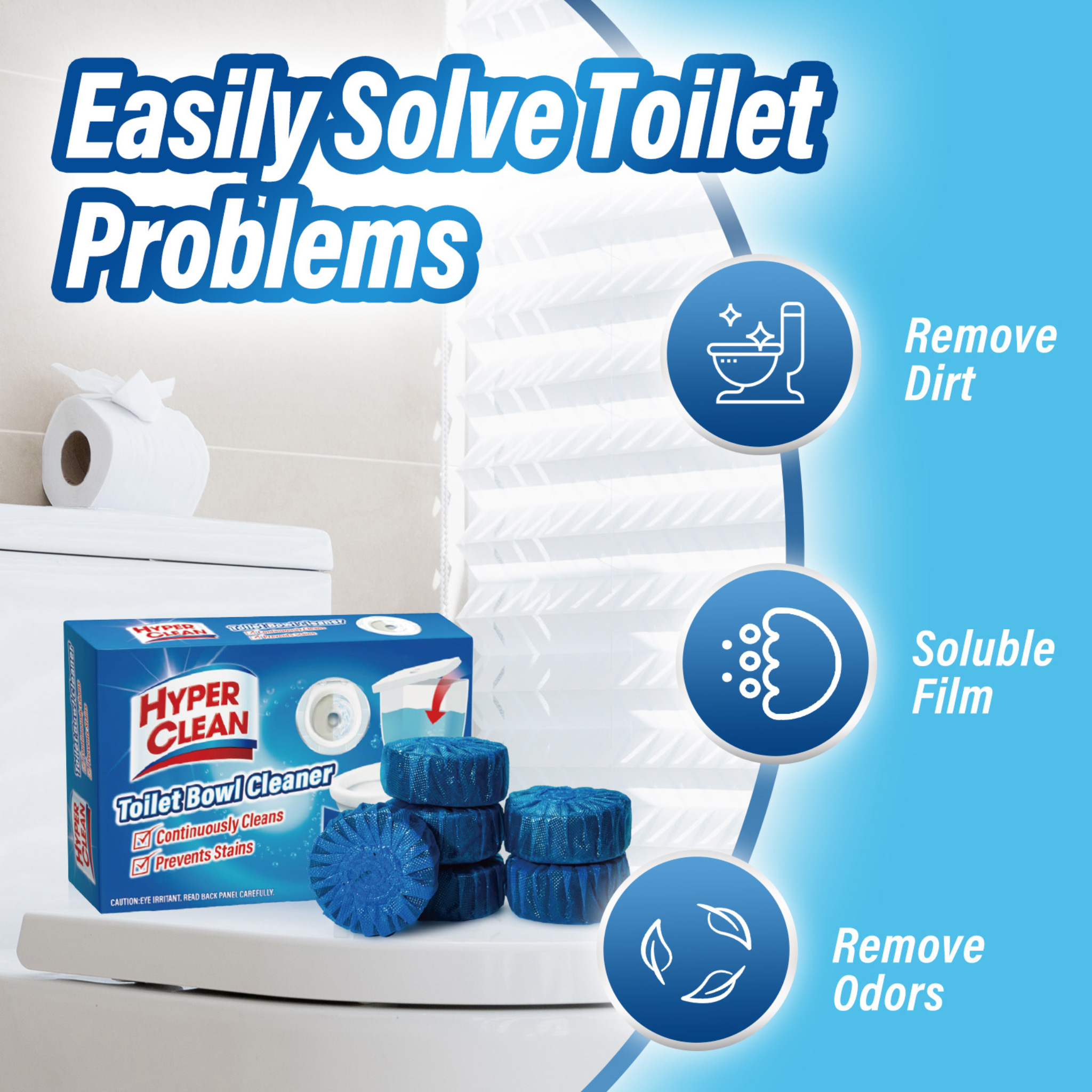 Wc Block Cleaner Toilet Blocks Cleaner 6-Pack Box – Fresh – Clark-Kara Pte. Ltd