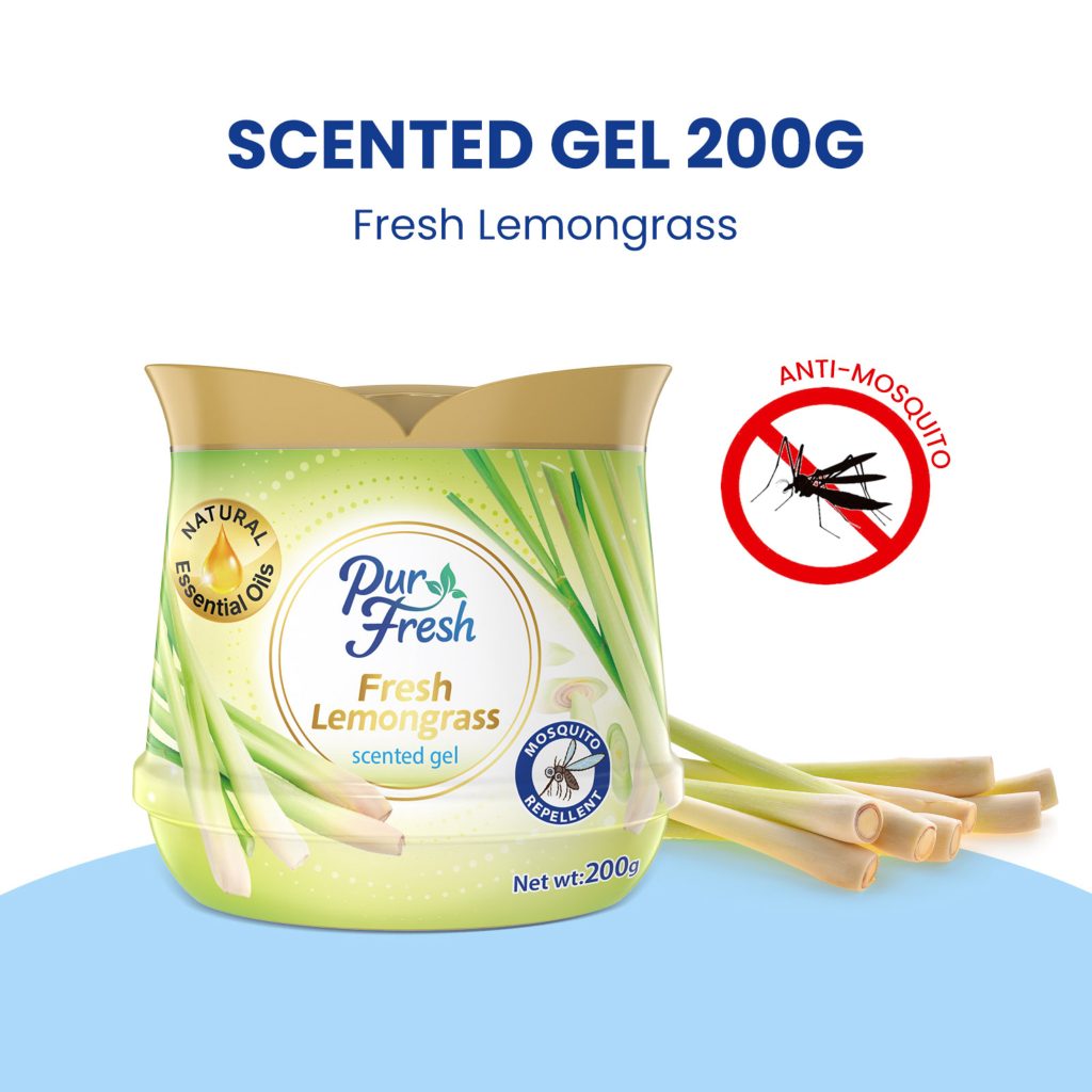 Solid Space Fragrance Gel 200g – Fresh Lemongrass – Clark-Kara Pte