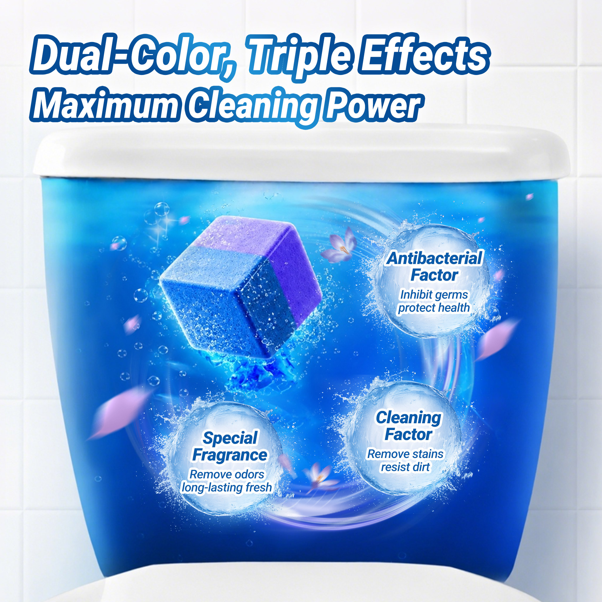 DUO-CUBES Toilet Bowl Cleaner 60g - Lavender Dream - Image 8