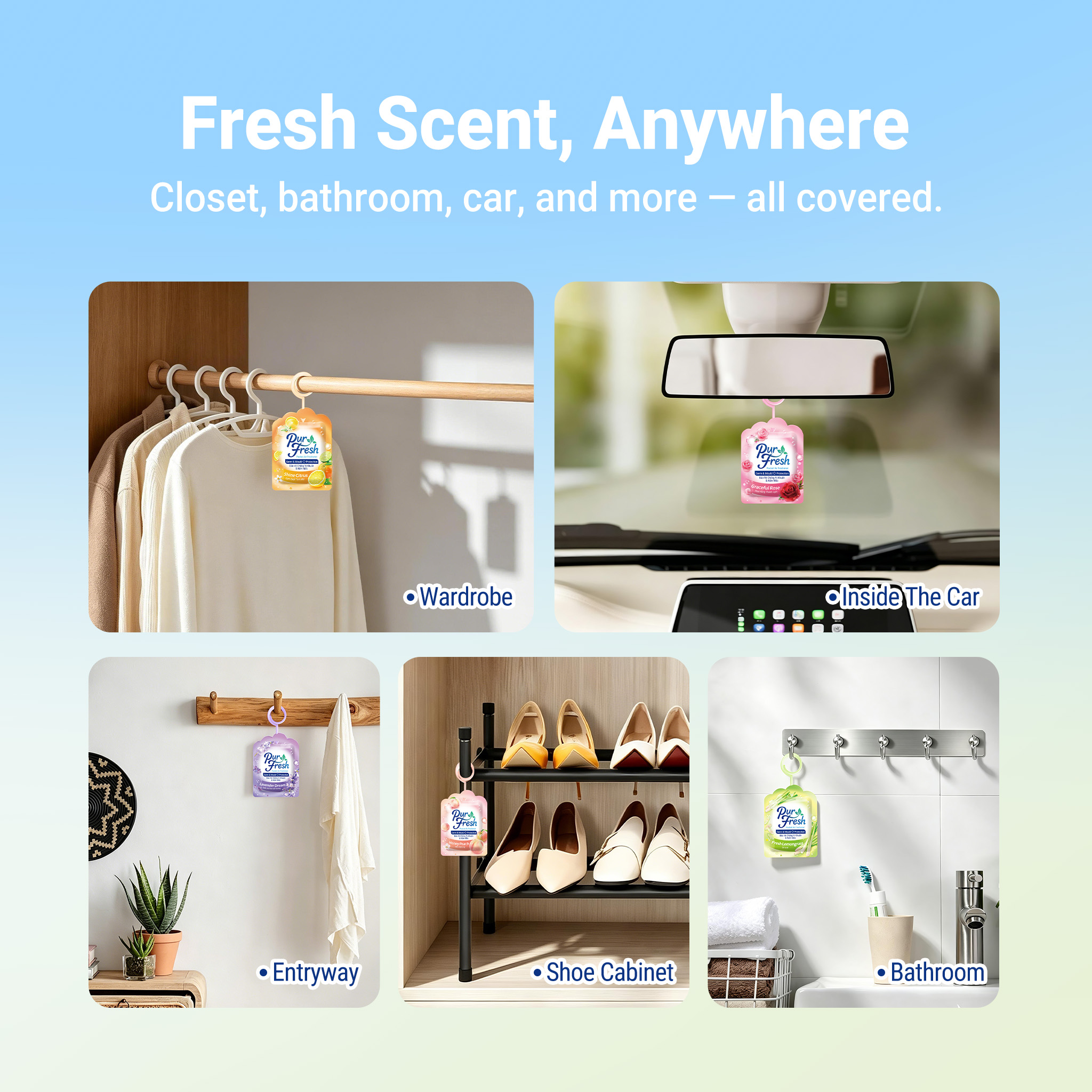 Pocket Gel Air Freshener - Peach - Image 10